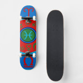 Vissen Zodiac Skateboard (Voorkant)