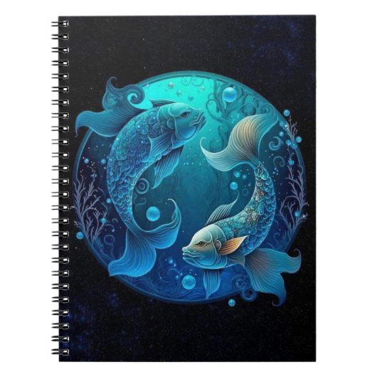 Vissen Zodiac Spiral Notitieboek (Voorkant)