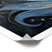 Vissen Zodiac Sterrenbeeld Astrologie Celestiaal Poster (Hoek)
