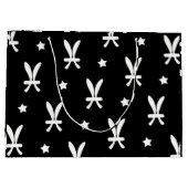 Vissen Zodiac Symbool en Sterrenpatroon Groot Cadeauzakje (Achterkant)