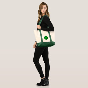 Vissen Zodiac Symbool Groen Contrast Tote Bag