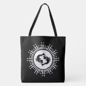 Vissen Zodiac Symbool met Hemelse Starburst Tote Bag (Voorkant)
