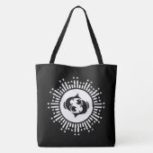 Vissen Zodiac Symbool met Hemelse Starburst Tote Bag (Achterkant)