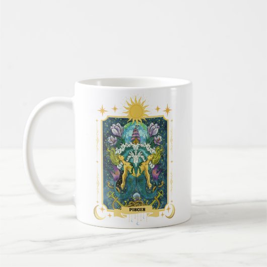 Vissen Zodiac teken 11 oz Koffiemok (Links)