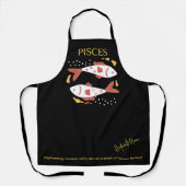 Vissen Zodiac teken & citaat Modern Elegant Gift Schort (Voorkant)