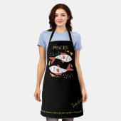 Vissen Zodiac teken & citaat Modern Elegant Gift Schort (Gedragen)