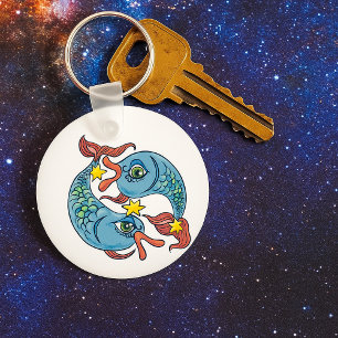 Vissen Zodiac Vissen Hemel Astrologie Sleutelhanger