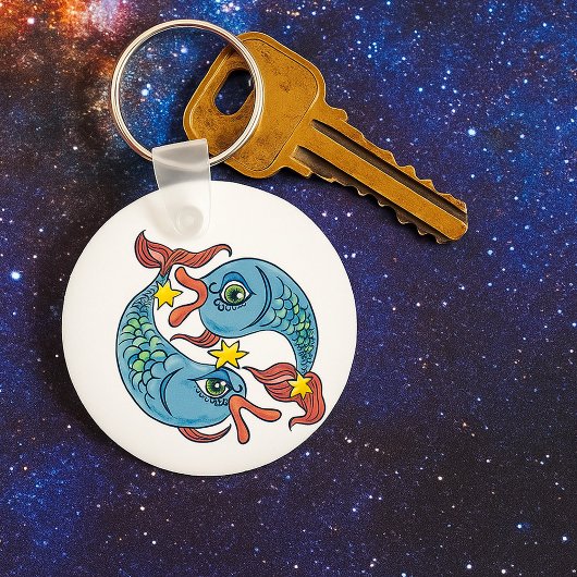 Vissen Zodiac Vissen Hemel Astrologie Sleutelhanger