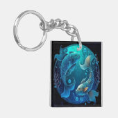 Vissen Zodiak Sleutelhanger (Voorkant Links)