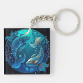 Vissen Zodiak Sleutelhanger (Achterkant)