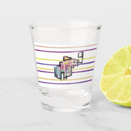 Vissen zomer vreugde shot glas