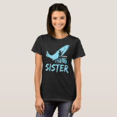 Vissen Zuster Fisherman Hobby Fish T-shirt (Voorkant volledig)