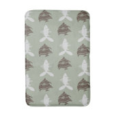 Vissen zwemmen Grafische bruine grijs op elke kleu Badmat (Voorkant Verticaal)