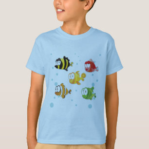 Vissen zwemmen in het Zee T-shirt