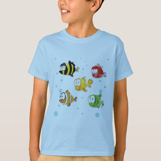 Vissen zwemmen in het Zee T-shirt (Voorkant)