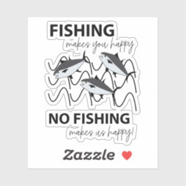 Vissen zwemmen in water Gevist Sticker