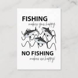 Vissen zwemmen in water Gevist Visitekaartje