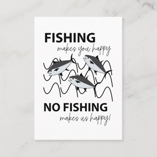 Vissen zwemmen in water Gevist Visitekaartje (Voorkant)