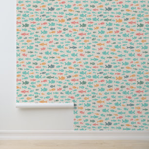 Vissen zwemmen nautische strand Zee levenspatroon Behang