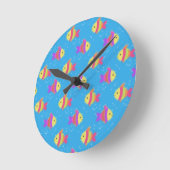 Vissen zwemmen ronde klok (Hoek)