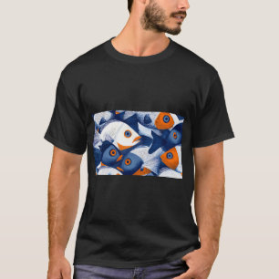 Vissen zwemmen samen in de oceaan t-shirt