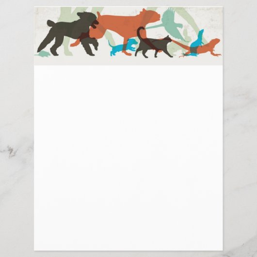 Vissen zwemmen vogels vliegen honden lopen huisdie flyer (Voorkant)