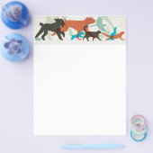 Vissen zwemmen vogels vliegen honden lopen huisdie flyer (Enkel)