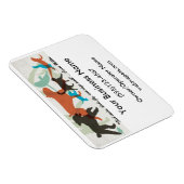 Vissen zwemmen vogels vliegen honden lopen huisdie magneet (Rechterzijde)