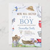 Vissend Baby shower Kaart (Voorkant)