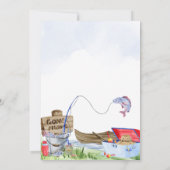 Vissend Baby shower Kaart (Achterkant)