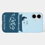 Vissend, blauw Case-Mate iPhone case (Achterkant (horizontaal))
