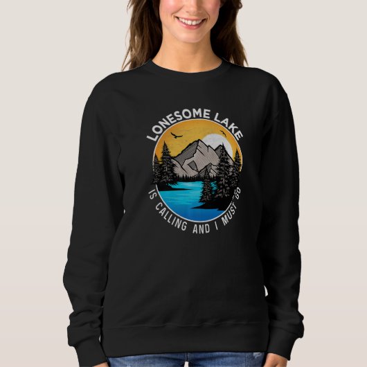 Vissend Boating Camping Lakeview Lonous Lake Trui (Voorkant)
