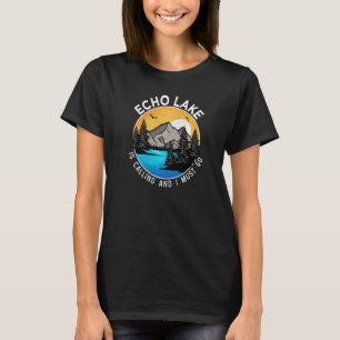 Vissend Camping Lakeview Echo Lake T-shirt