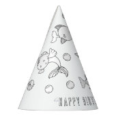 Vissendag - Kleur je eigen partijgenoot Pet Feesthoedjes (Links)