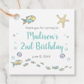 Vissendag onder Zee Bedankjes Labels (Voorkant)