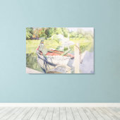 Vissende 1909 canvas afdruk (Insitu (Houten vloer))