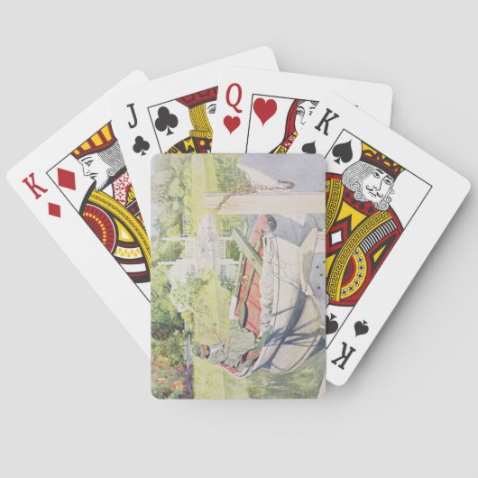 Vissende 1909 pokerkaarten (Achterkant)