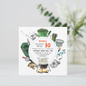 Vissende 30e verjaardag van de visserij buitenshui kaart (Staand voorkant)