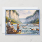 Vissende 50e verjaardag kaart (Achterkant)