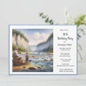 Vissende 50e verjaardag kaart (Staand voorkant)