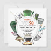 Vissende 50e verjaardag van de visserij buitenshui kaart (Voorkant)