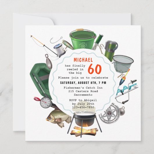 Vissende 60e verjaardag van de visserij buitenshui kaart (Voorkant)