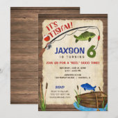 Vissende 6 ^ e verjaardag rustige buitenshuis kaart (Voorkant / Achterkant)