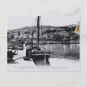 Vissende  Algerije Philippeville, 1912 Briefkaart