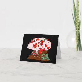 Vissende bloedende tandpaddenstoel kaart