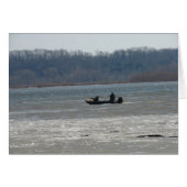 Vissende boat (Voorkant Horizontaal)