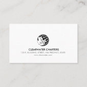 Vissende Boat-handvest Visitekaartje (Achterkant)