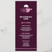 Vissende boat, restaurant Slimline Menu (Voorkant)