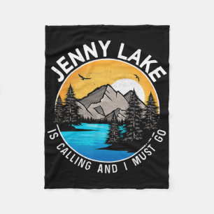 Vissende Boating Camping - Lakeview Jenny Lake Fleece Deken