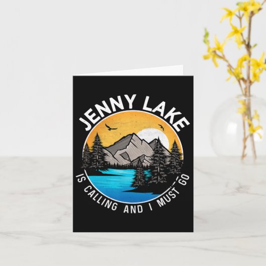 Vissende Boating Camping - Lakeview Jenny Lake Kaart (Gele Bloem)